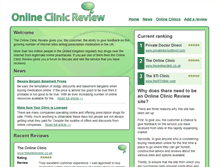 Tablet Screenshot of onlineclinicreview.org